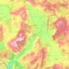 Topografische kaart Acıpayam, hoogte, reliëf