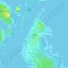 Topografische kaart Vysotsk, hoogte, reliëf