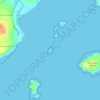 Topografische kaart Ottaway Islet, hoogte, reliëf