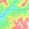 Topografische kaart Ricardo Palma, hoogte, reliëf