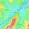 Topografische kaart Sainte-Cécile, hoogte, reliëf