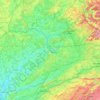 Topografische kaart Haute-Saône, hoogte, reliëf
