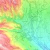 Topografische kaart Mongrando, hoogte, reliëf