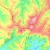Topografische kaart Chapada, hoogte, reliëf