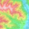 Topografische kaart Traversella, hoogte, reliëf