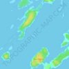 Topografische kaart Man of War Island, hoogte, reliëf