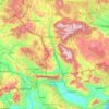 Topografische kaart Strimon, hoogte, reliëf