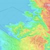 Topografische kaart Koper / Capodistria, hoogte, reliëf