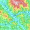 Topografische kaart Dravograd, hoogte, reliëf