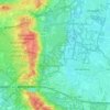 Topografische kaart Landgoed Den Treek-Henschoten, hoogte, reliëf