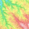 Topografische kaart Saint-Maurice-près-Pionsat, hoogte, reliëf