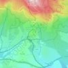 Topografische kaart Tatranská Štrba, hoogte, reliëf