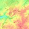 Topografische kaart Piétrebais, hoogte, reliëf