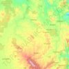 Topografische kaart South Burnett Regional, hoogte, reliëf