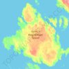 Topografische kaart King William Island, hoogte, reliëf