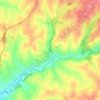 Topografische kaart Bossus-lès-Rumigny, hoogte, reliëf