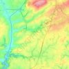 Topografische kaart Landrévarzec, hoogte, reliëf