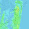 Topografische kaart Fernandina Beach, hoogte, reliëf