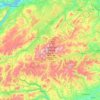 Topografische kaart Cairngorms National Park, hoogte, reliëf