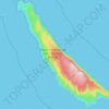 Topografische kaart San Clemente Island, hoogte, reliëf
