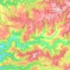 Topografische kaart Lacaze, hoogte, reliëf