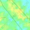 Topografische kaart Braxton, hoogte, reliëf