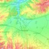 Topografische kaart Hadjout, hoogte, reliëf
