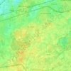 Topografische kaart Rucphen, hoogte, reliëf