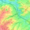 Topografische kaart Nuth, hoogte, reliëf