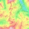 Topografische kaart Réserve naturelle de Tignes-Champagny, hoogte, reliëf