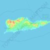 Topografische kaart Saint Croix, hoogte, reliëf