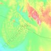 Topografische kaart Erg Tihodaine, hoogte, reliëf