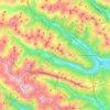 Topografische kaart Muhr, hoogte, reliëf