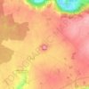 Topografische kaart Doue, hoogte, reliëf