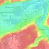 Topografische kaart Anet, hoogte, reliëf