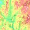 Topografische kaart Stafford, hoogte, reliëf