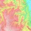 Topografische kaart Pachitea, hoogte, reliëf