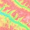 Topografische kaart 62390, hoogte, reliëf