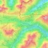 Topografische kaart Warth, hoogte, reliëf