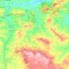Topografische kaart Djemila, hoogte, reliëf