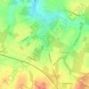 Topografische kaart Borlo, hoogte, reliëf