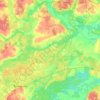 Topografische kaart Брызгаловское сельское поселение, hoogte, reliëf