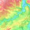 Topografische kaart Bissen, hoogte, reliëf