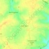 Topografische kaart Tannington, hoogte, reliëf