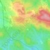 Topografische kaart Nebesa, hoogte, reliëf
