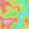 Topografische kaart Langenprozelten, hoogte, reliëf