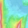 Topografische kaart Saint-Jorioz, hoogte, reliëf