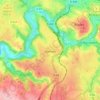 Topografische kaart Olemps, hoogte, reliëf