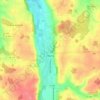 Topografische kaart Charny, hoogte, reliëf