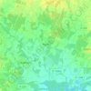 Topografische kaart Aujac, hoogte, reliëf
